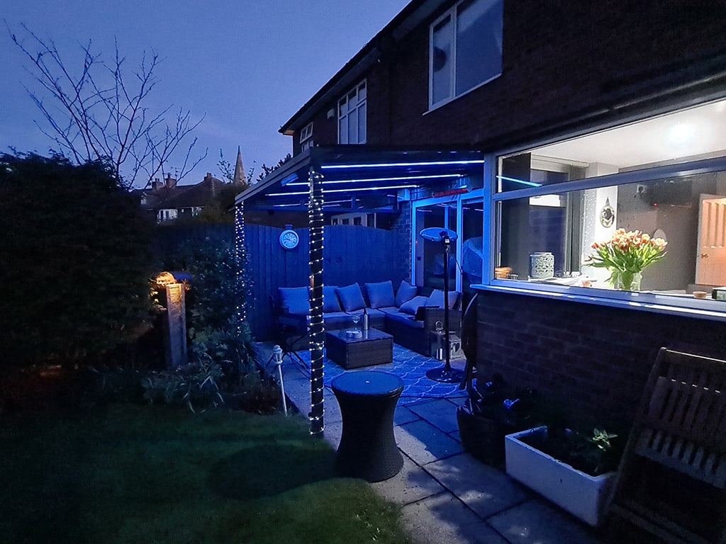 Garden Canopy with lights in York